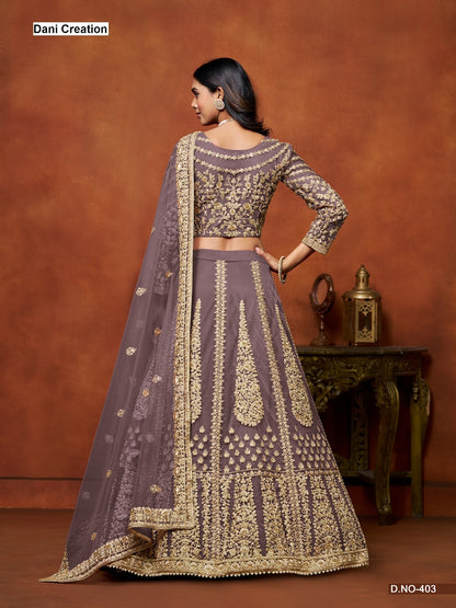 Mehvish Vol 4 Dani Creation Net Lehenga Choli Manufacturer Gujarat