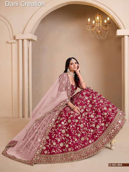 Mehvish Vol 9 Dani Creation Silk Lehenga Choli Wholesale Price
