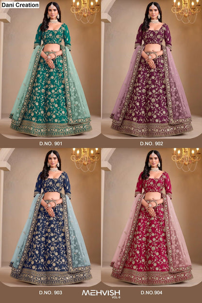 Mehvish Vol 9 Dani Creation Silk Lehenga Choli Wholesale Price