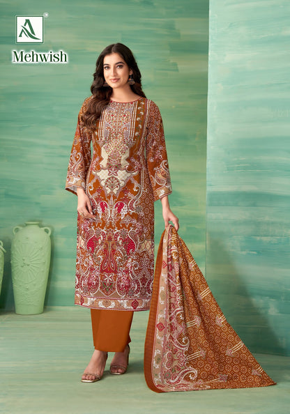 Mehwish Alok Reyon Karachi Salwar Suits Wholesaler