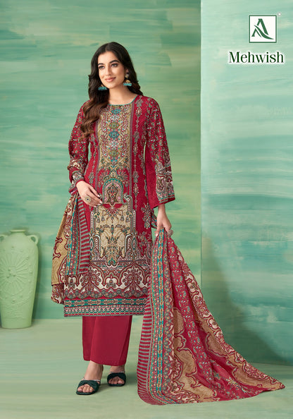 Mehwish Alok Reyon Karachi Salwar Suits Wholesaler