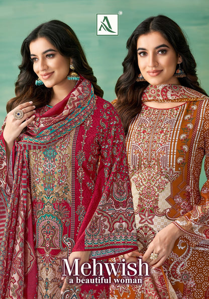 Mehwish Alok Reyon Karachi Salwar Suits Wholesaler
