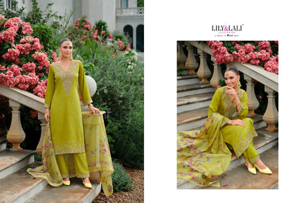 Mehzabeen Lily Lali Gaji Silk Readymade Pant Style Suits Manufacturer Ahmedabad
