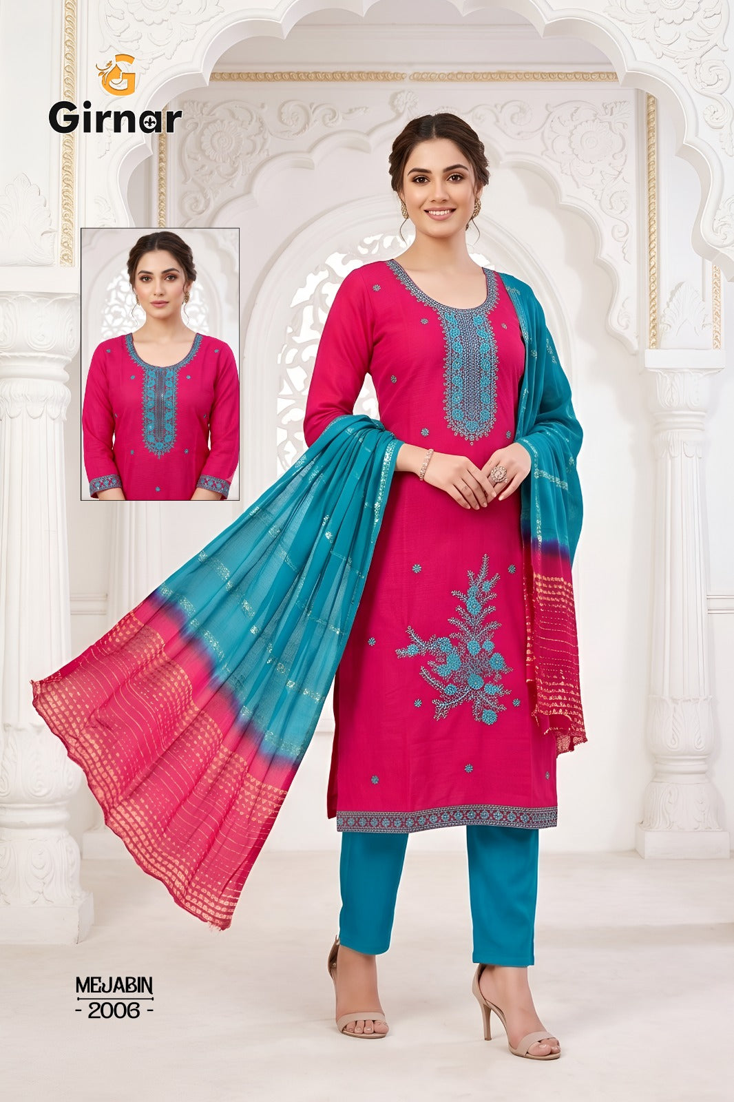 Mejabin Vol 2 Girnar Vertican Readymade Pant Style Suits Wholesale Price