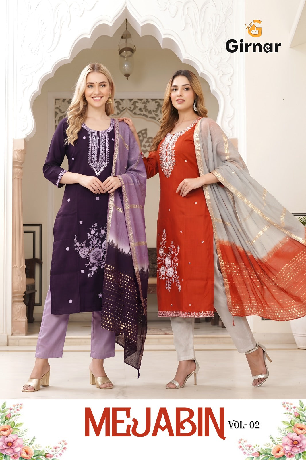 Mejabin Vol 2 Girnar Vertican Readymade Pant Style Suits Wholesale Price