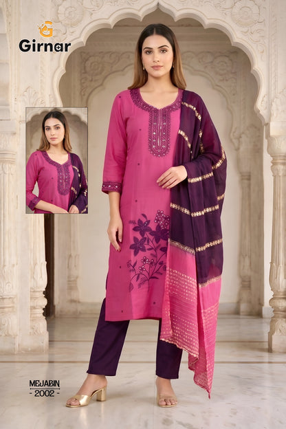Mejabin Vol 2 Girnar Vertican Readymade Pant Style Suits Wholesale Price