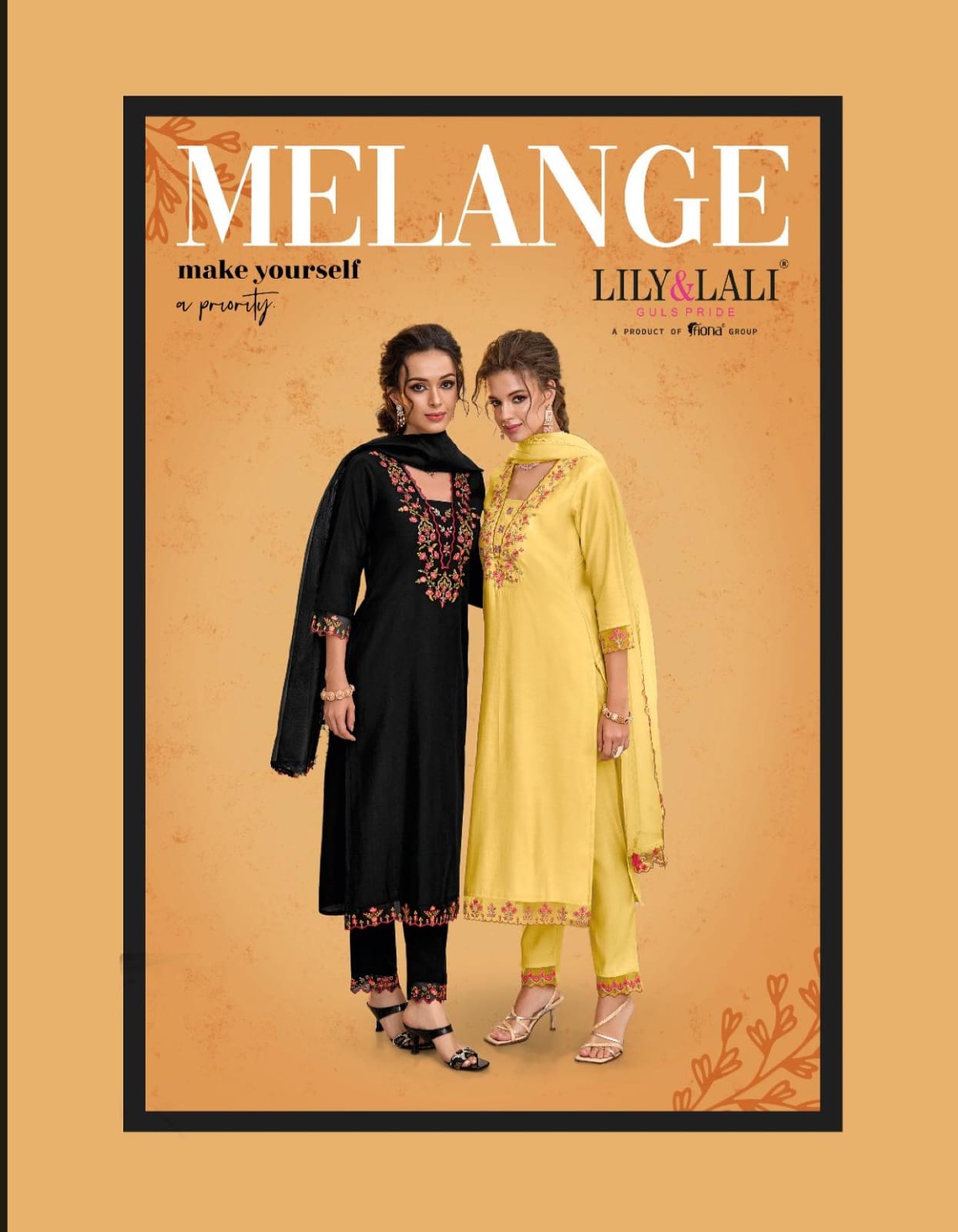 Melange Lily Lali Milan Silk Readymade Pant Style Suits