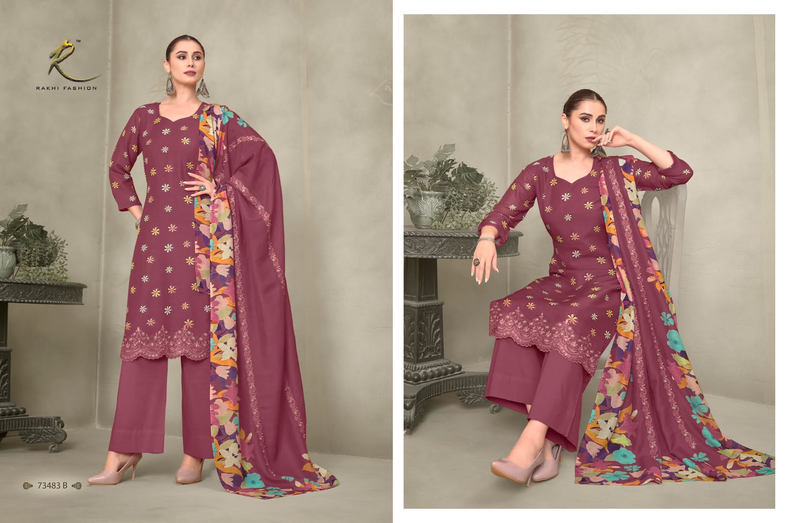 Melboure Dreams 73483 Rakhi Fashion Bemberg Pant Style Suits Supplier Ahmedabad