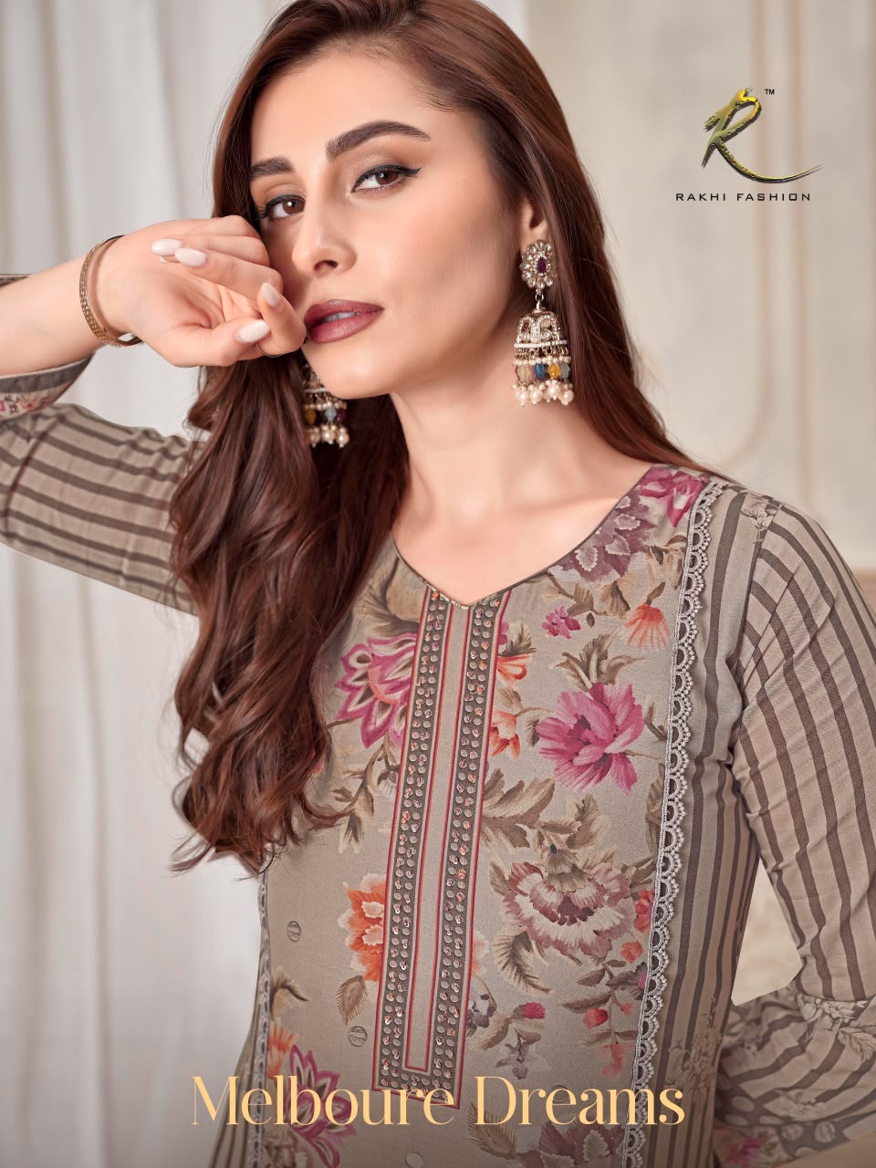 Melboure Dreams Rakhi Fashion Bemberg Pant Style Suits Wholesale Price