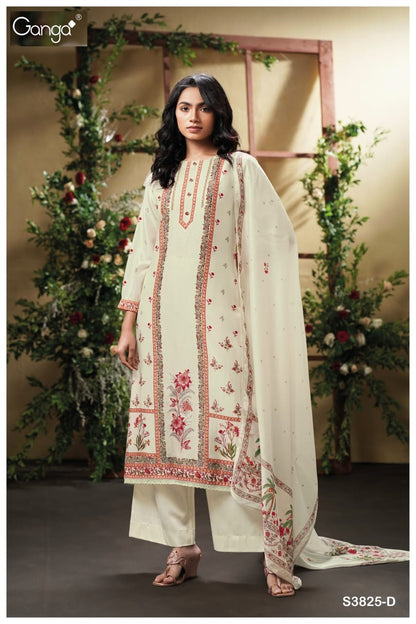 Melfey 3825 Ganga Premium Bemberg Plazzo Style Suits Wholesale Rate