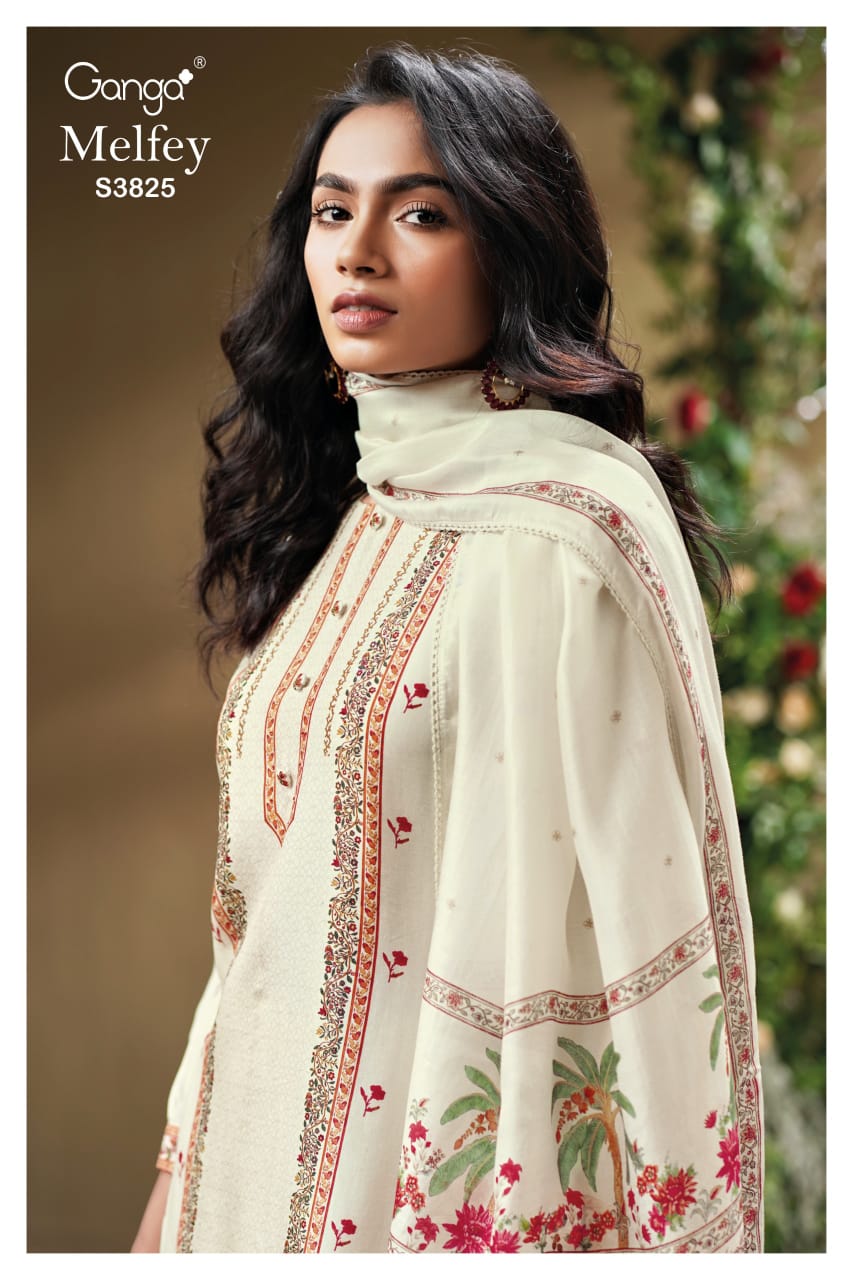 Melfey 3825 Ganga Premium Bemberg Plazzo Style Suits Wholesale Rate