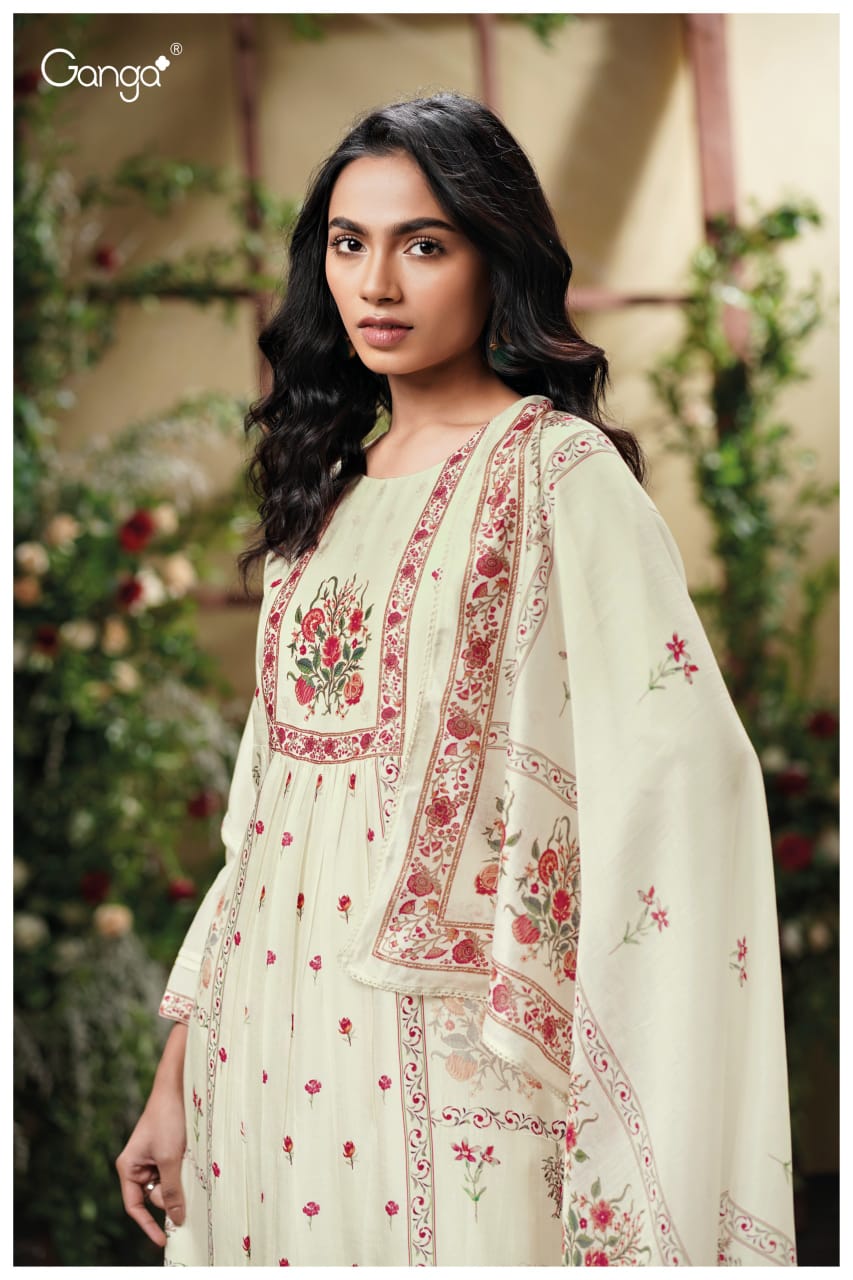 Melfey 3825 Ganga Premium Bemberg Plazzo Style Suits Wholesale Rate
