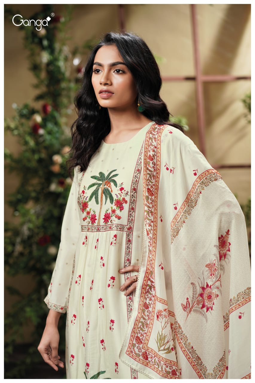 Melfey 3825 Ganga Premium Bemberg Plazzo Style Suits Wholesale Rate
