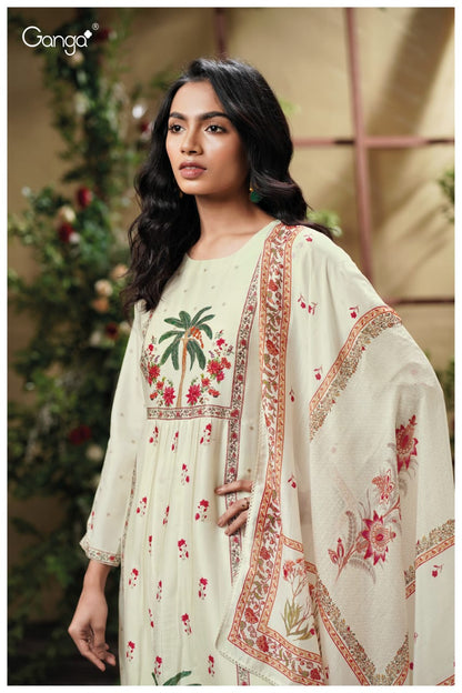 Melfey 3825 Ganga Premium Bemberg Plazzo Style Suits Wholesale Rate