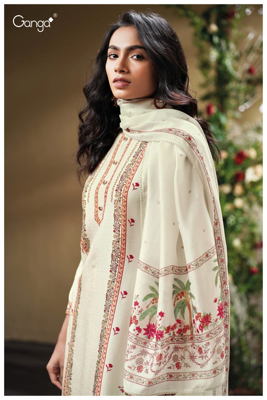 Melfey 3825 Ganga Premium Bemberg Plazzo Style Suits Wholesale Rate