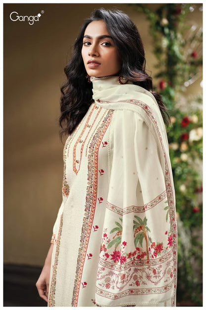 Melfey 3825 Ganga Premium Bemberg Plazzo Style Suits Wholesale Rate