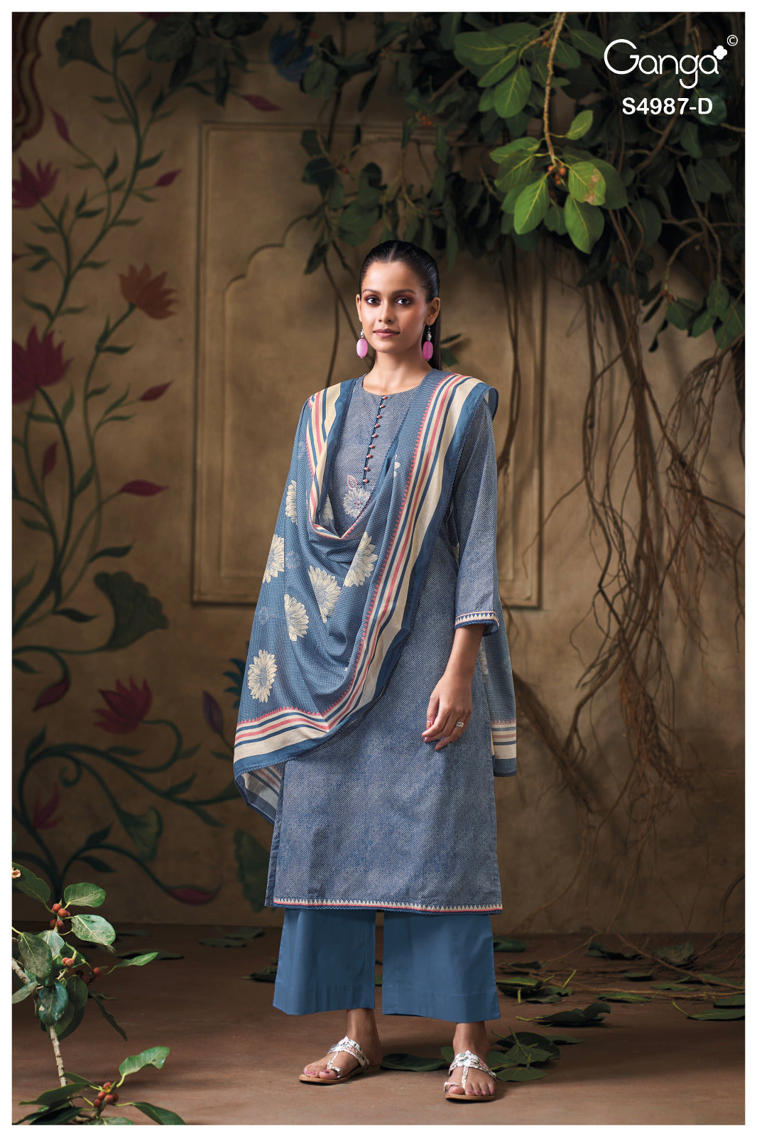 Meliora S4987 Ganga Cotton Plazzo Style Suits Manufacturer