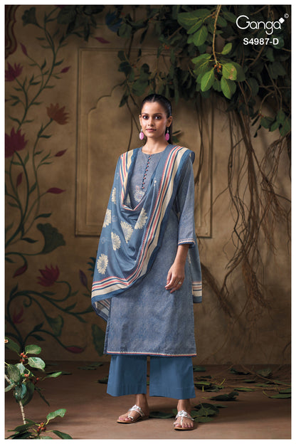 Meliora S4987 Ganga Cotton Plazzo Style Suits Manufacturer