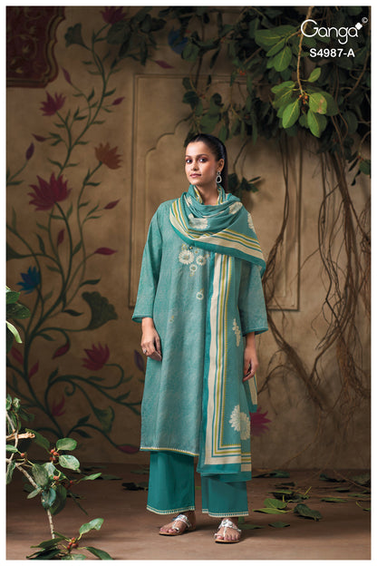 Meliora S4987 Ganga Cotton Plazzo Style Suits Manufacturer