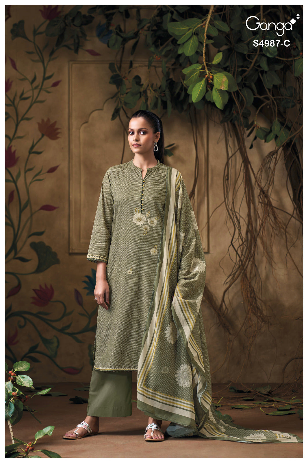 Meliora S4987 Ganga Cotton Plazzo Style Suits Manufacturer