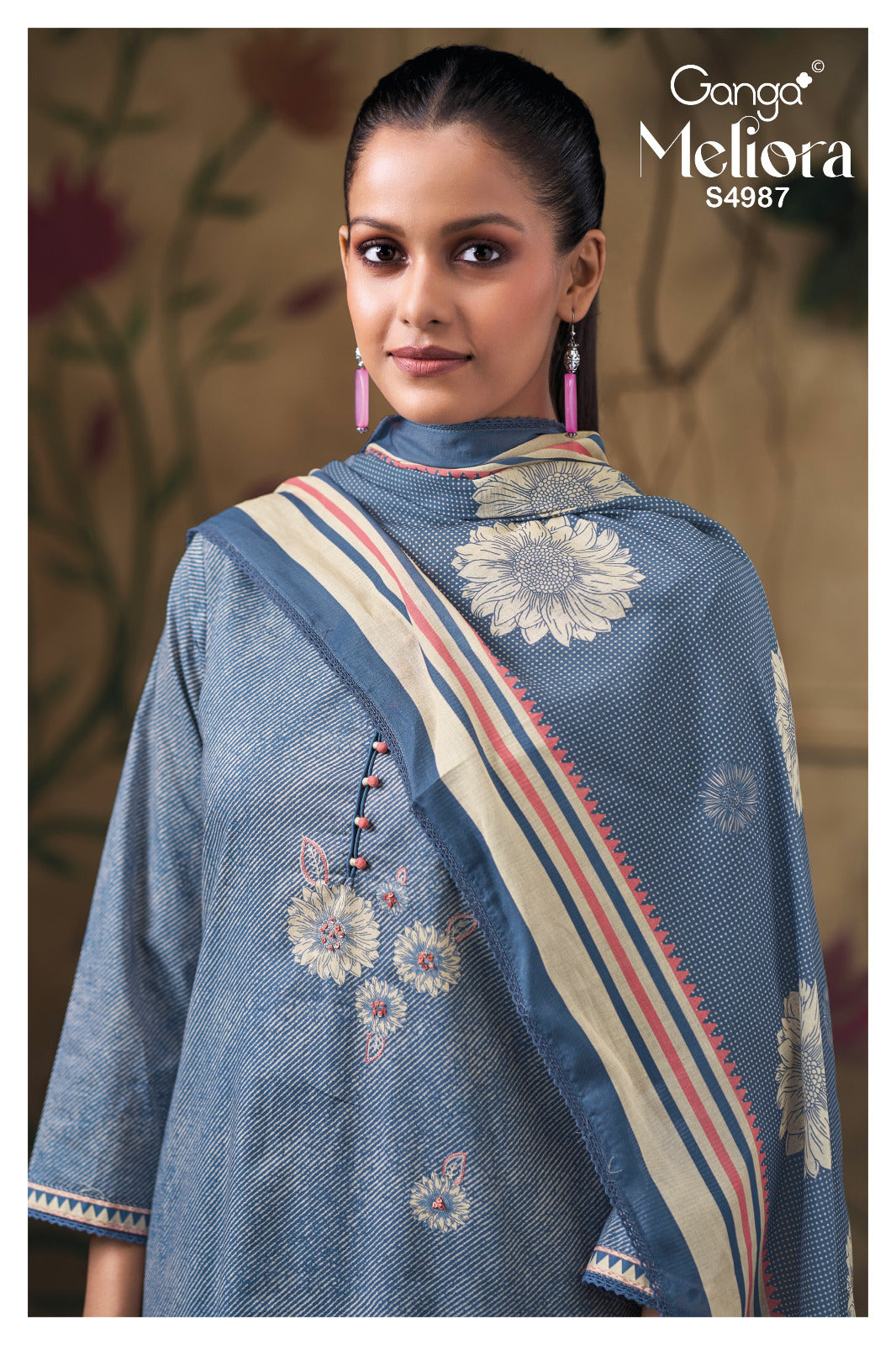 Meliora S4987 Ganga Cotton Plazzo Style Suits Manufacturer