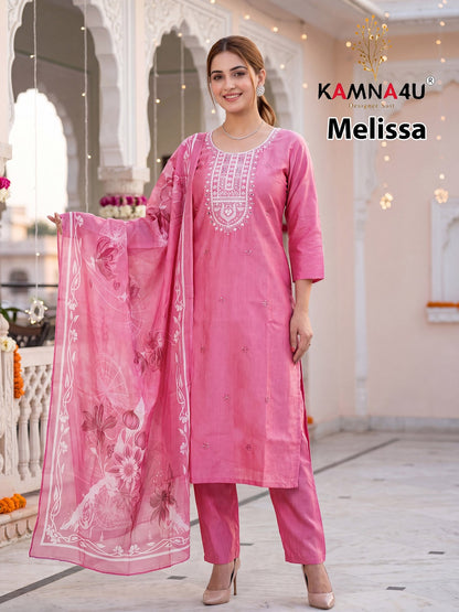 Melissa Kamna4U Vertican Readymade Pant Style Suits Wholesaler Gujarat