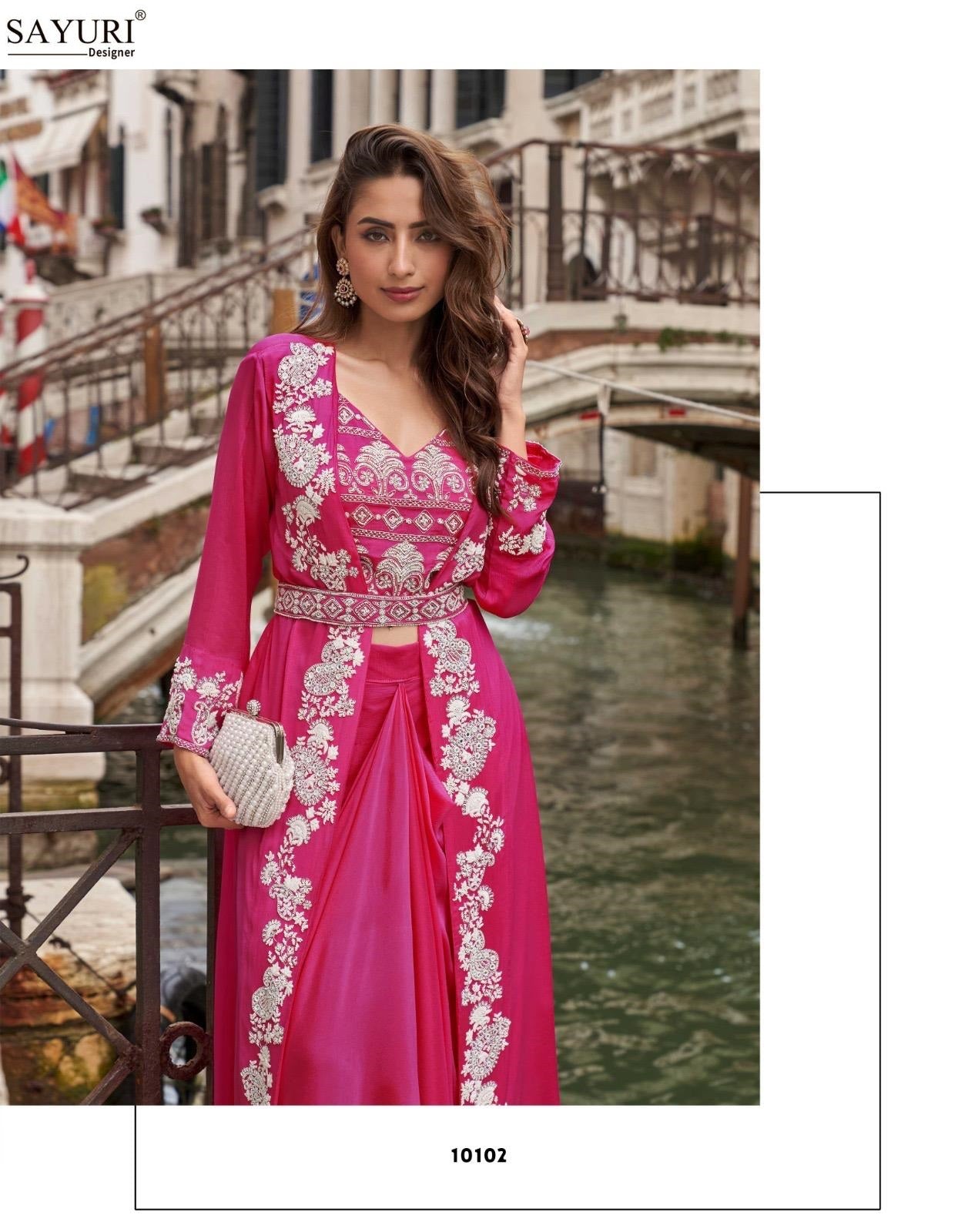 Melodi Sayuri Silk Indo Western Pair Wholesale Price