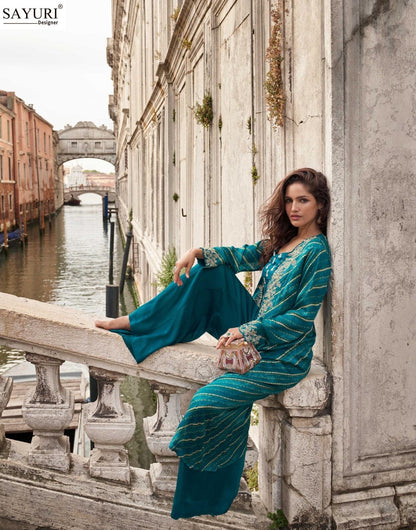 Melodi Sayuri Silk Indo Western Pair Wholesale Price