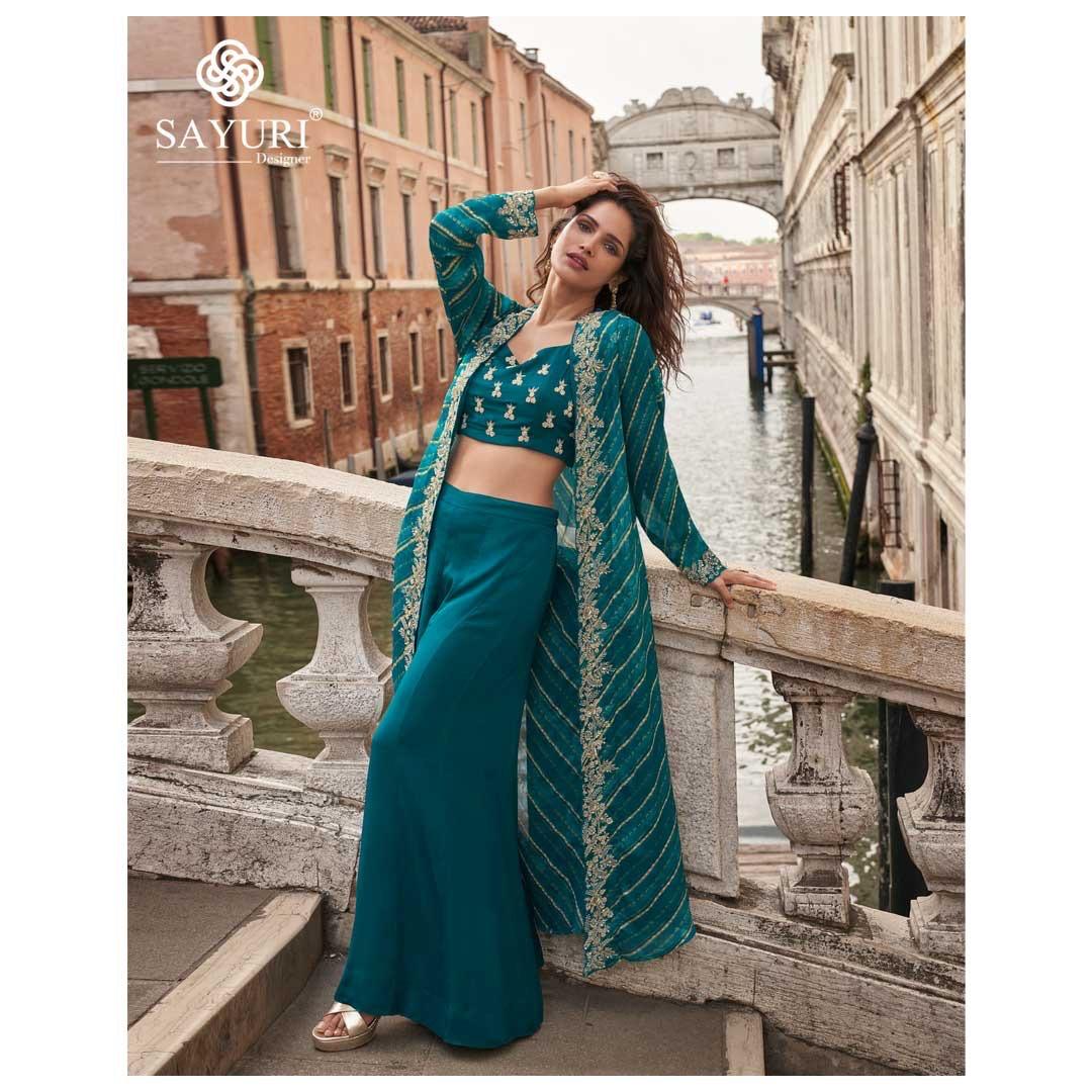 Melodi Sayuri Silk Indo Western Pair Wholesale Price