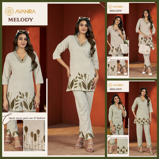 Melody Avanira Khadi Cotton Co Ord Set Exporter