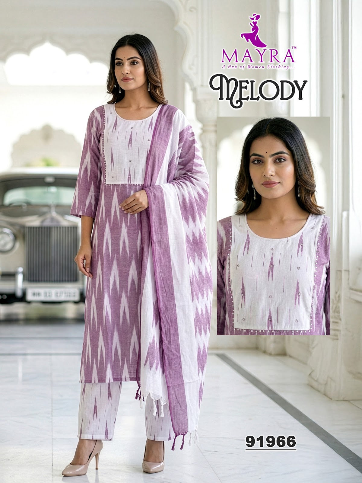 Melody Mayra Cotton Readymade Pant Style Suits Exporter