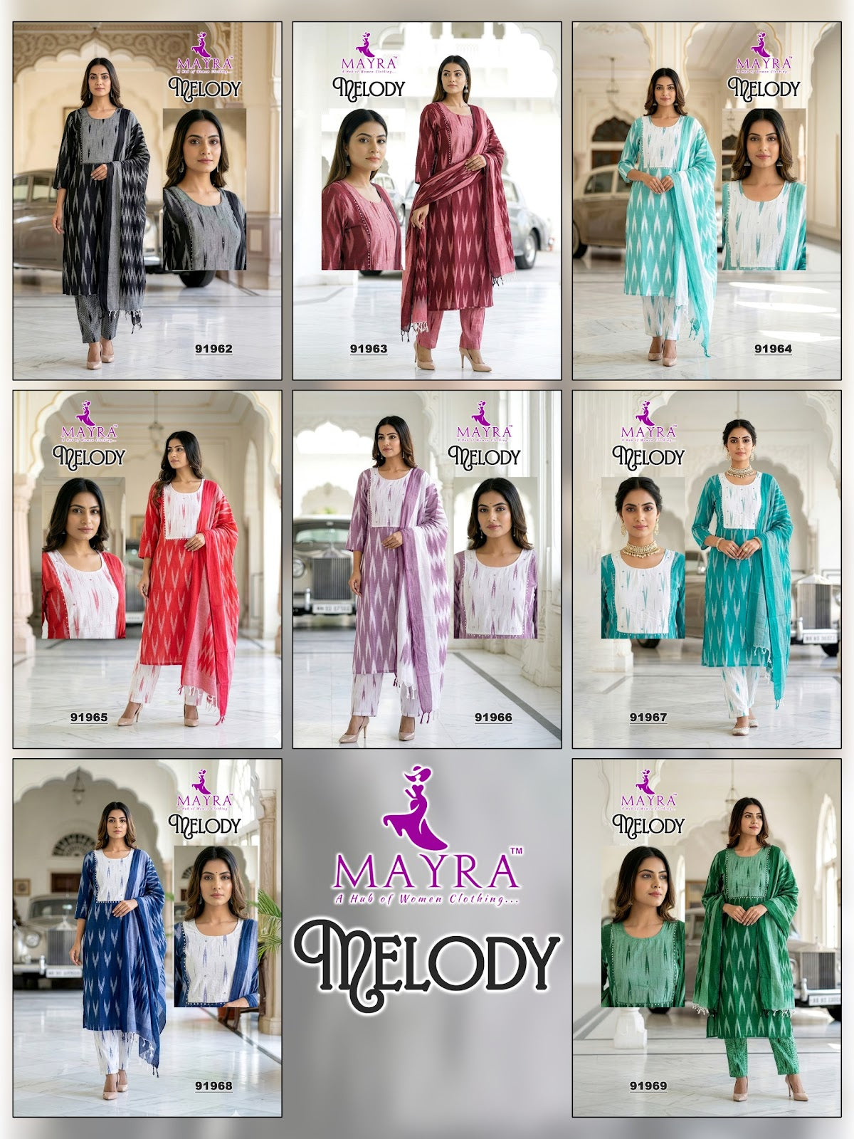 Melody Mayra Cotton Readymade Pant Style Suits Exporter