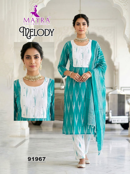 Melody Mayra Cotton Readymade Pant Style Suits Exporter