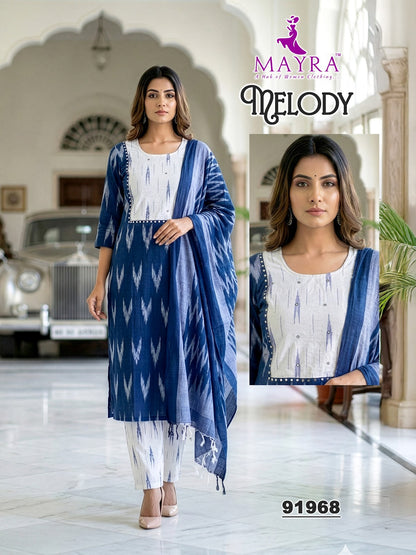 Melody Mayra Cotton Readymade Pant Style Suits Exporter