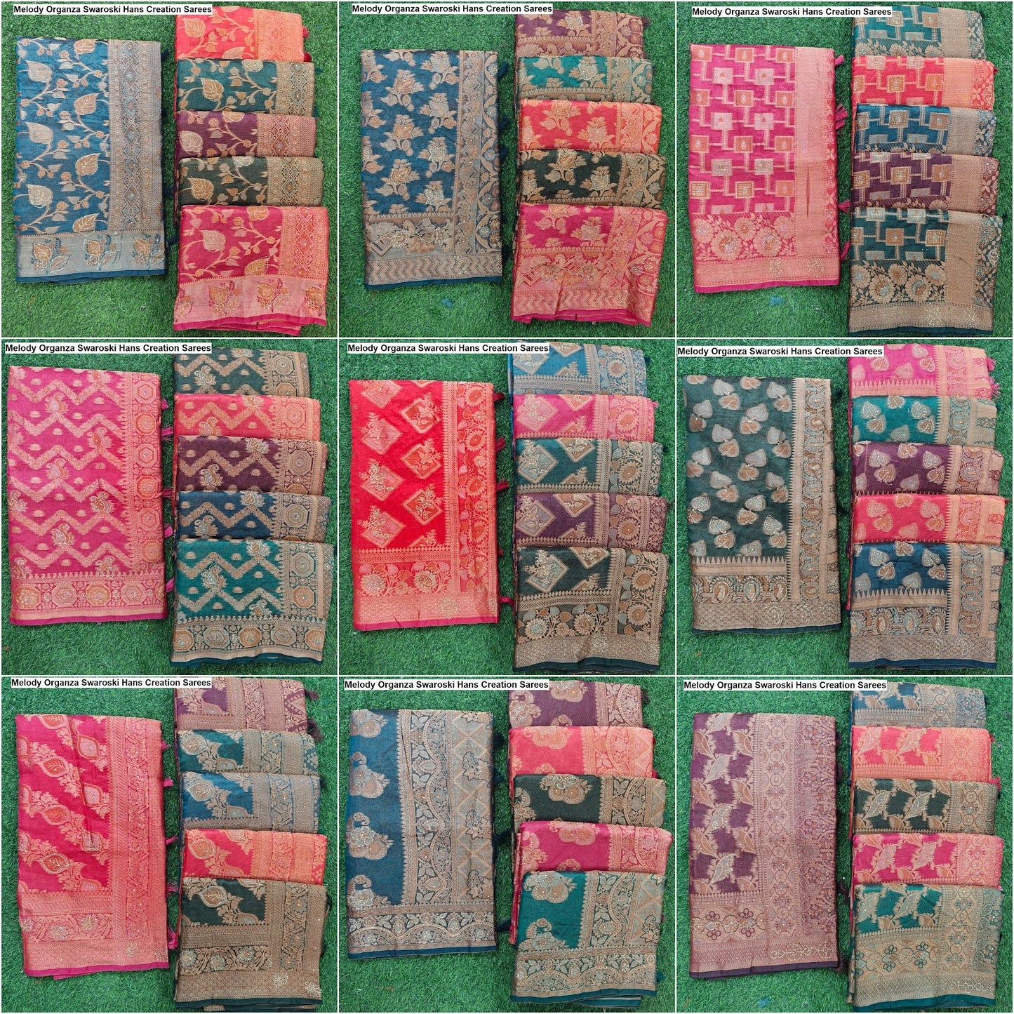 Melody Organza Swaroski Hans Creation Sarees Supplier Ahmedabad