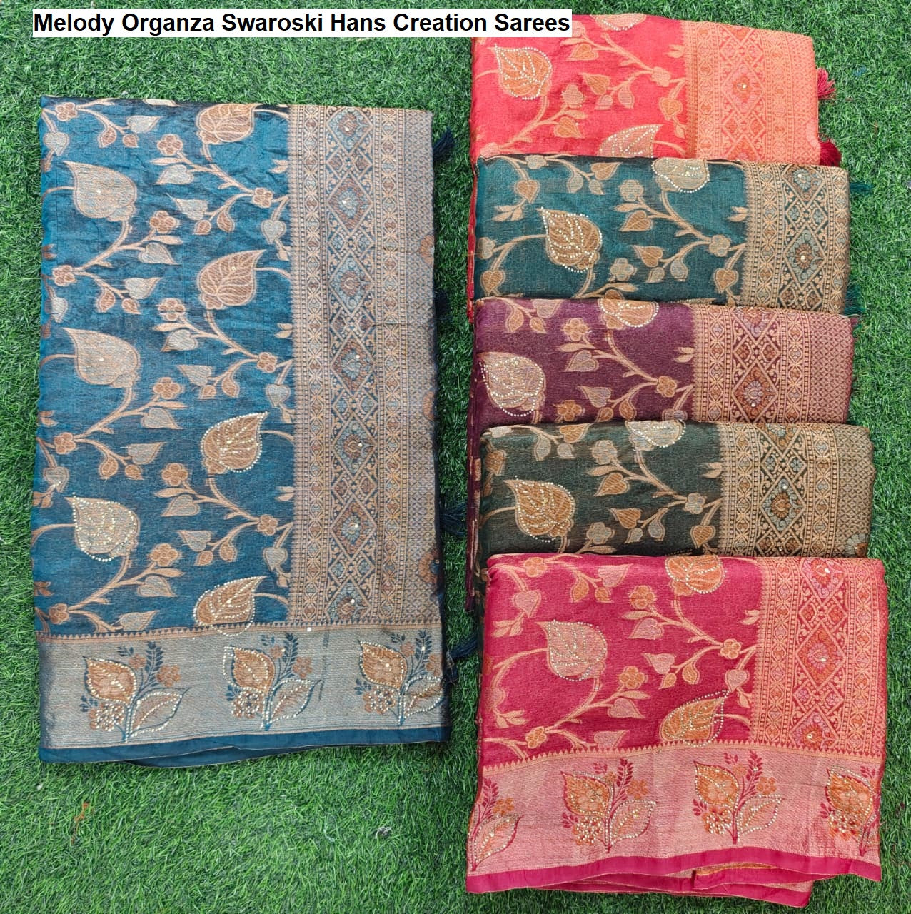 Melody Organza Swaroski Hans Creation Sarees Supplier Ahmedabad