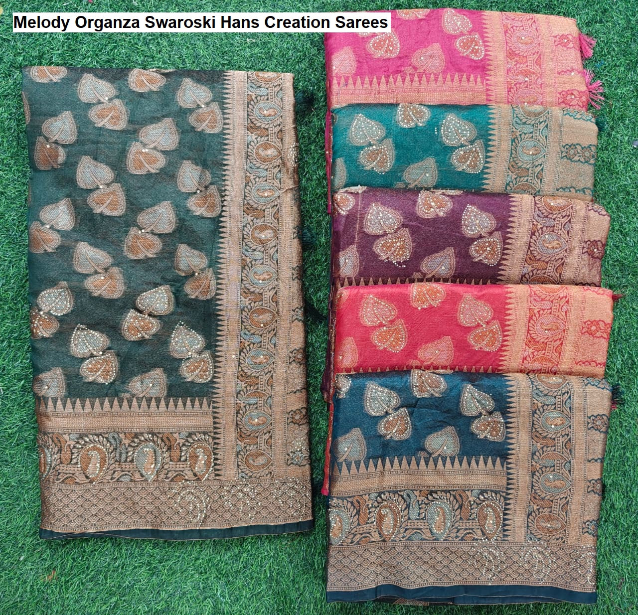 Melody Organza Swaroski Hans Creation Sarees Supplier Ahmedabad