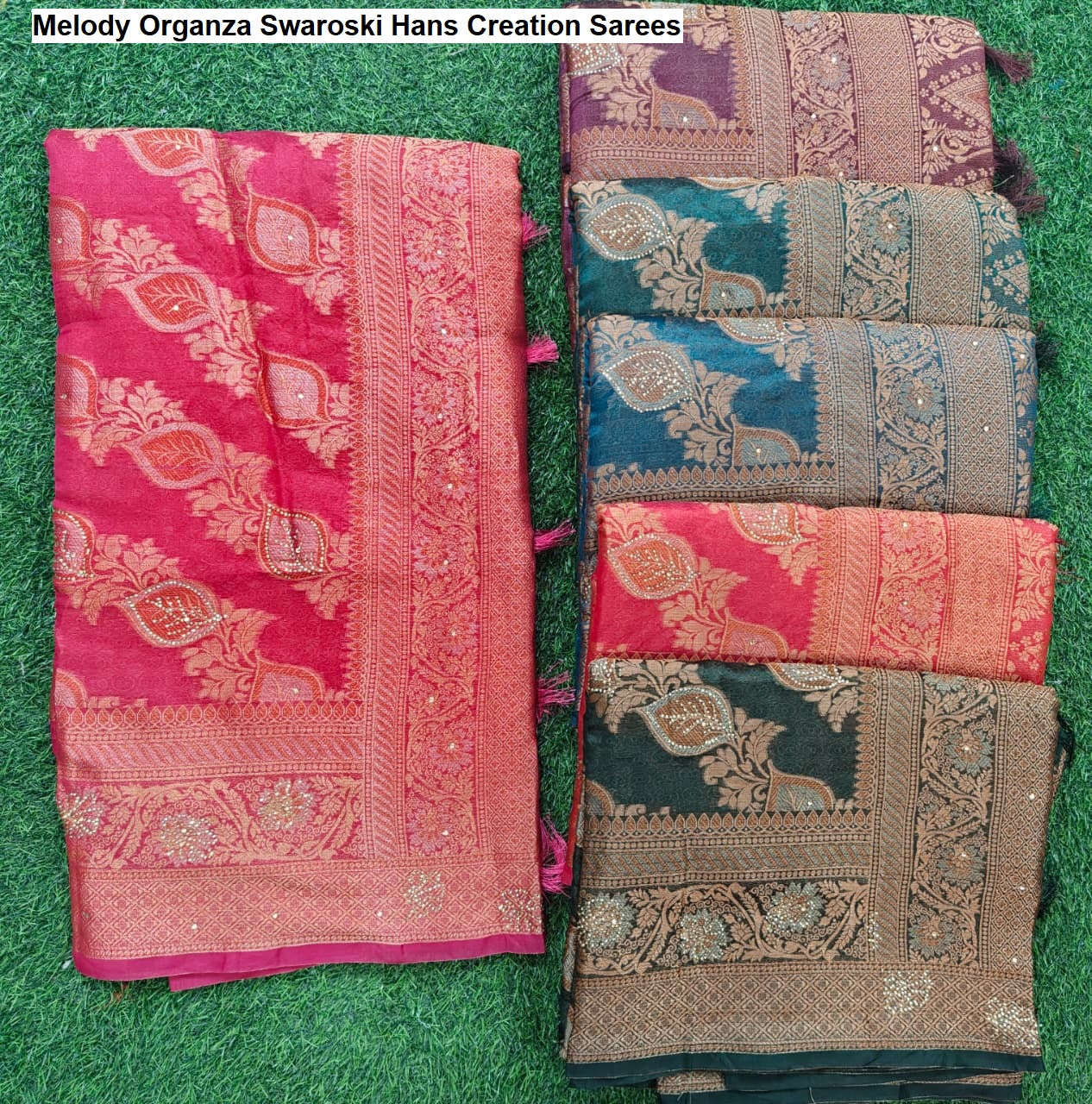 Melody Organza Swaroski Hans Creation Sarees Supplier Ahmedabad