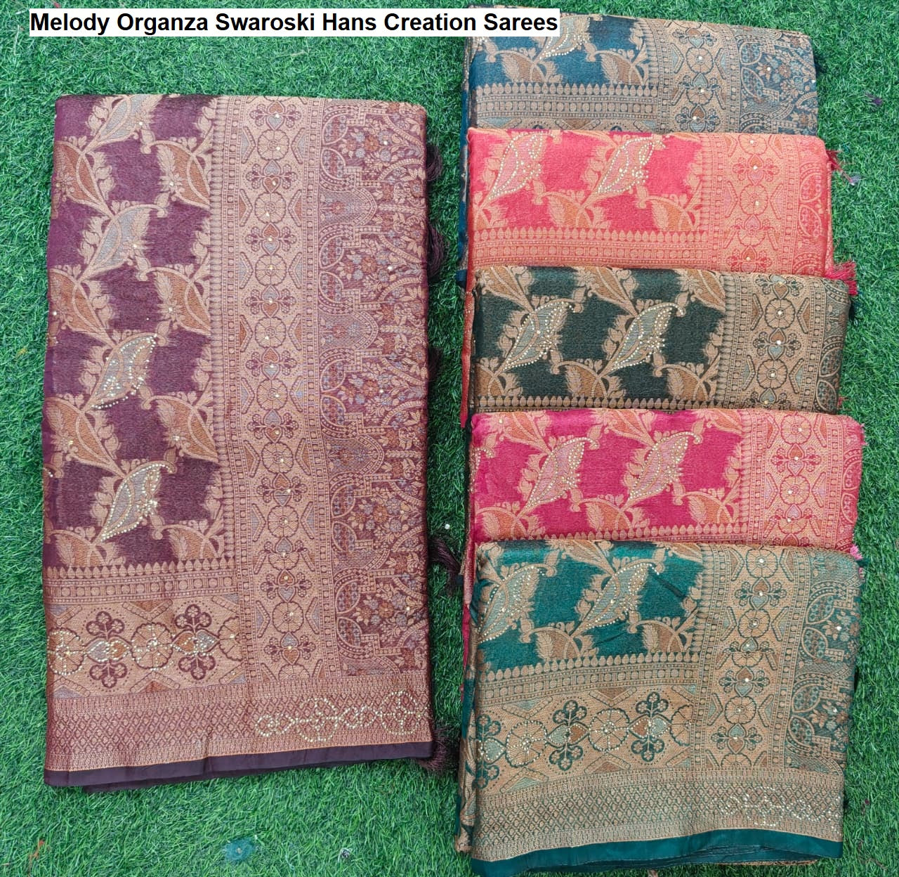 Melody Organza Swaroski Hans Creation Sarees Supplier Ahmedabad