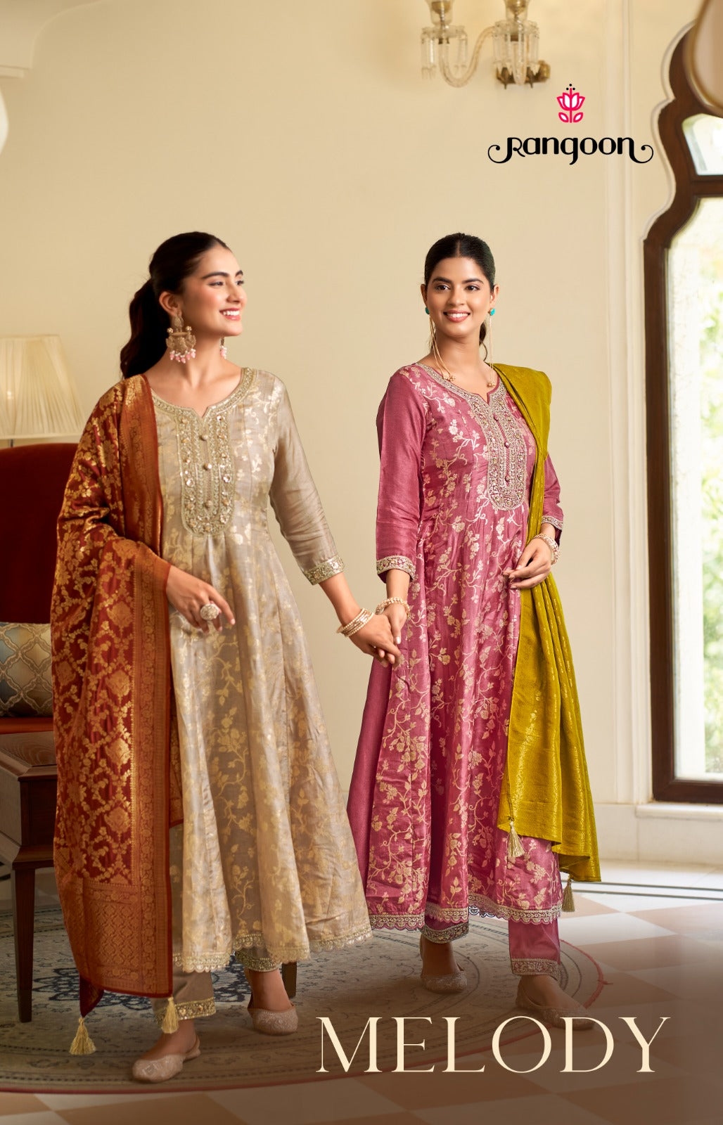 Melody Rangoon Russian Readymade Anarkali Suits Manufacturer