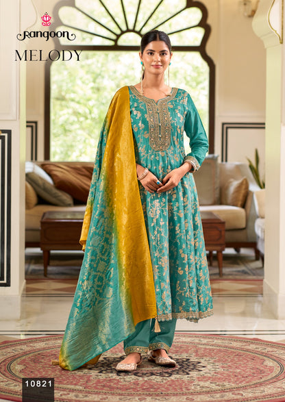 Melody Rangoon Russian Readymade Anarkali Suits Manufacturer