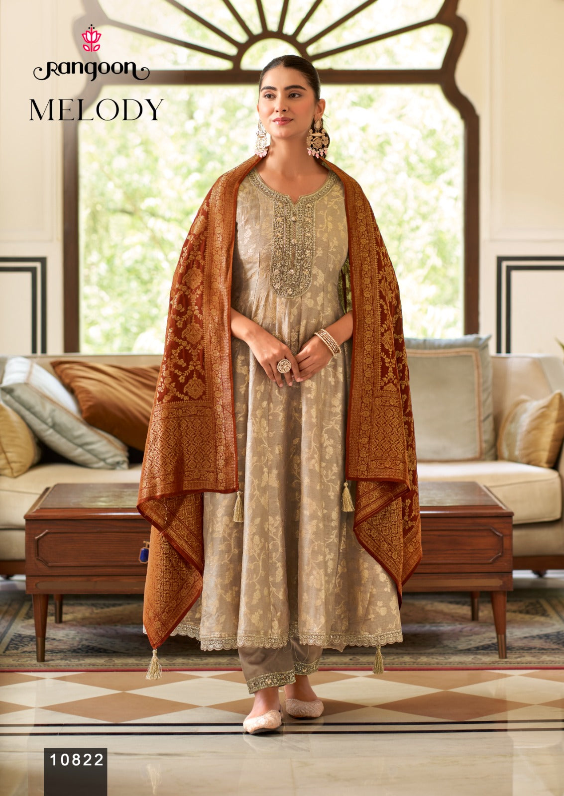 Melody Rangoon Russian Readymade Anarkali Suits Manufacturer