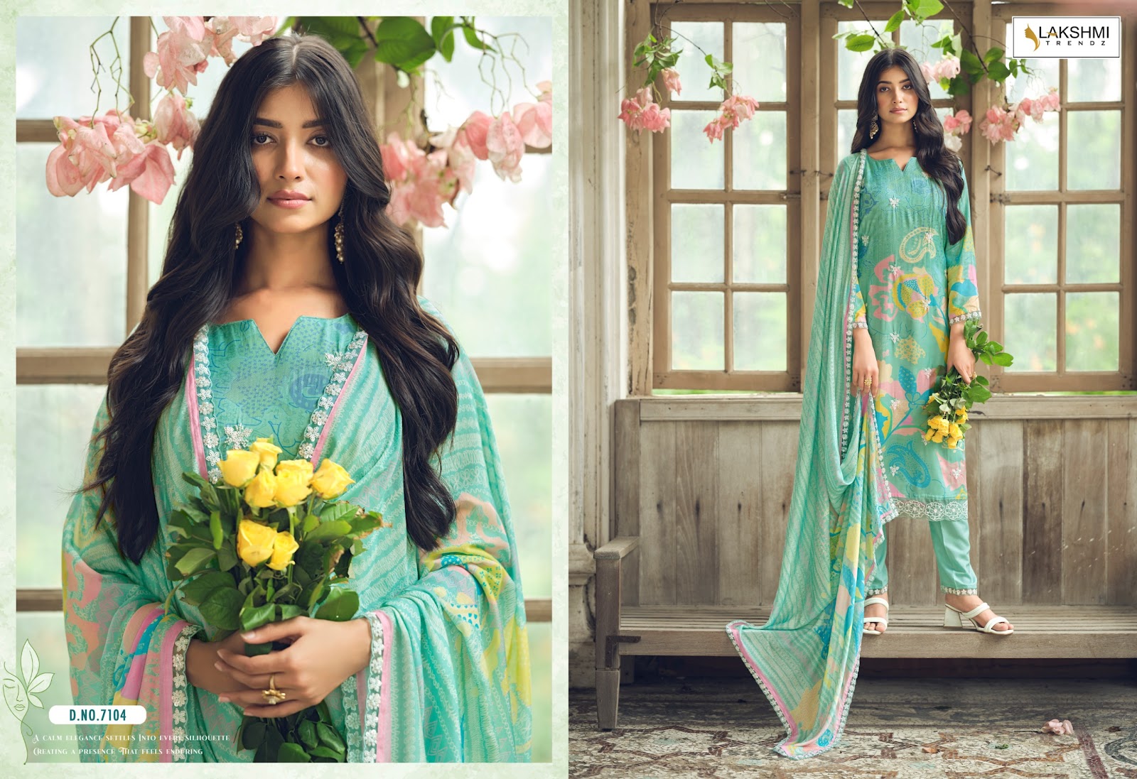 Meloni Lakshmi Trendz Viscose Muslin Pant Style Suits Wholesaler Gujarat