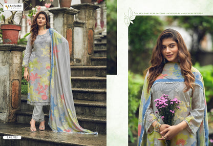 Meloni Lakshmi Trendz Viscose Muslin Pant Style Suits Wholesaler Gujarat