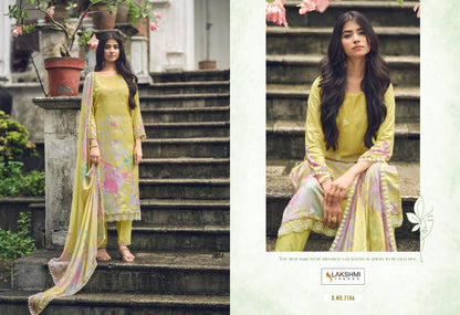 Meloni Lakshmi Trendz Viscose Muslin Pant Style Suits Wholesaler Gujarat