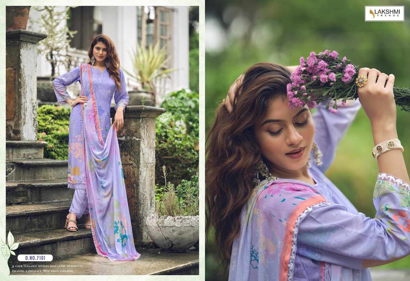 Meloni Lakshmi Trendz Viscose Muslin Pant Style Suits Wholesaler Gujarat