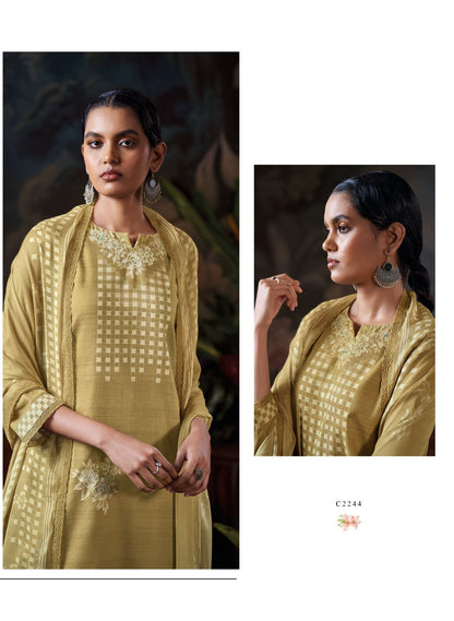 Memento Ganga Cotton Plazzo Style Suits Supplier Ahmedabad
