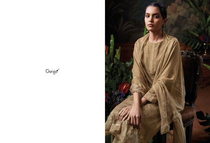 Memento Ganga Cotton Plazzo Style Suits Supplier Ahmedabad