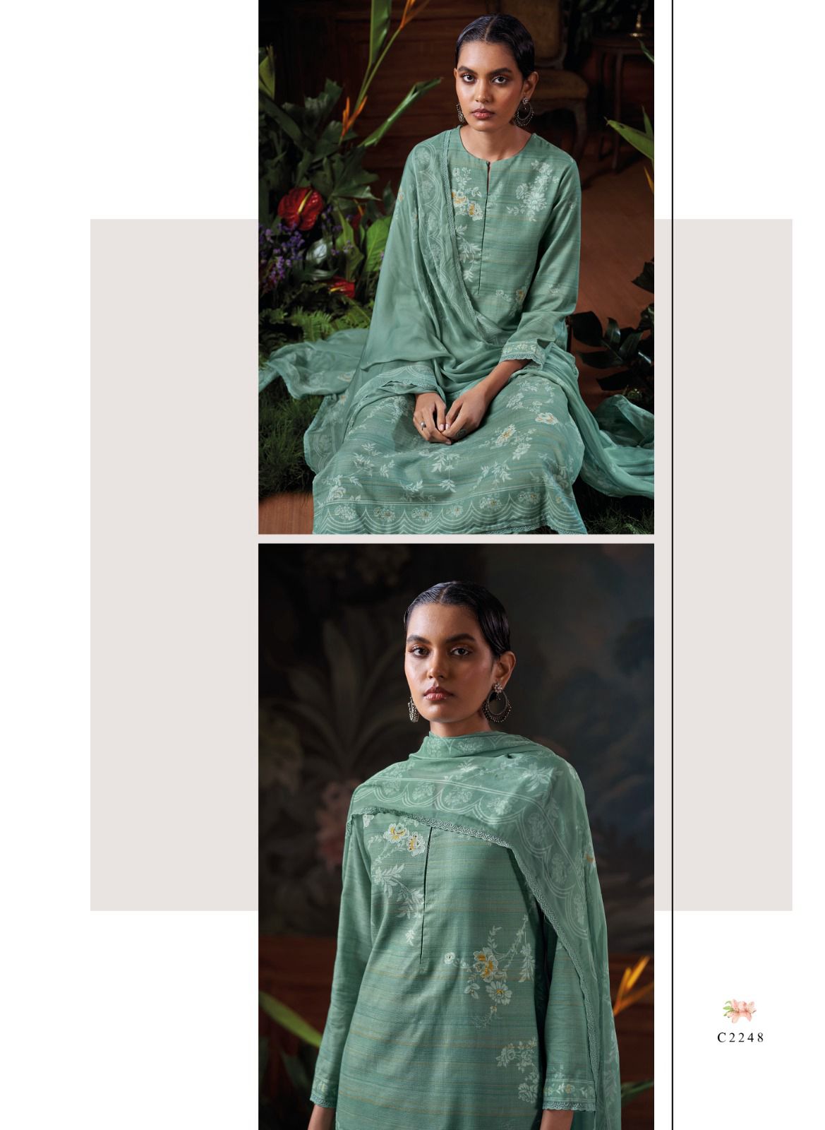 Memento Ganga Cotton Plazzo Style Suits Supplier Ahmedabad