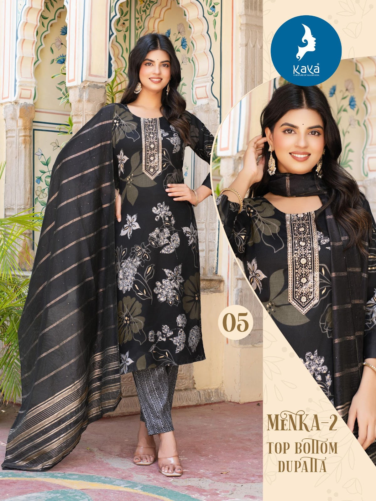 Menka 2 Kaya Capsule Readymade Pant Style Suits Wholesale Rate